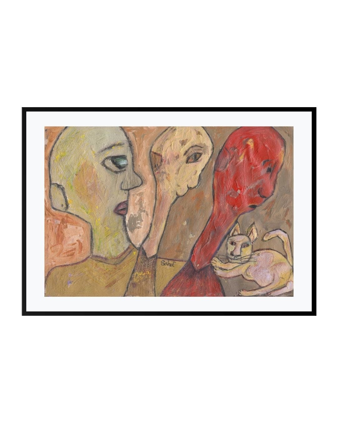 Posters, Prints, & Visual Artwork Abstraction Artwork Print - Mr. Cat